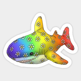 Rainbow Shark Sticker